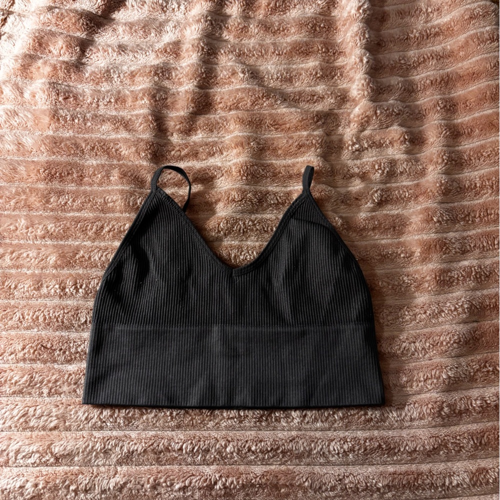 Urban Outfitters Gray Ribbed Tank Top